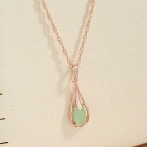#47 New Chalcedony Color Zircon Necklace